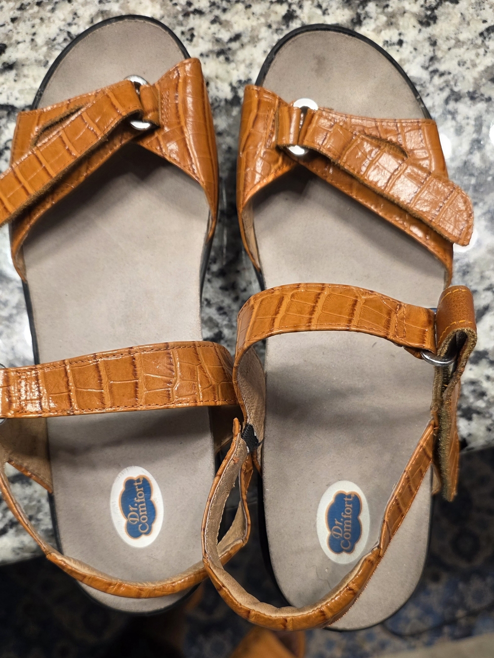 Women's Dr. Confort Cognac Strappy Sandals
